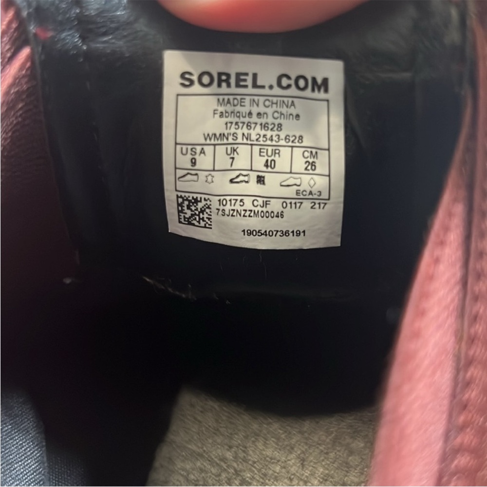 Sorel Addington Chelsea Ankle Boots Redwood Waterproof Suede Block Heel - Picture 9 of 9